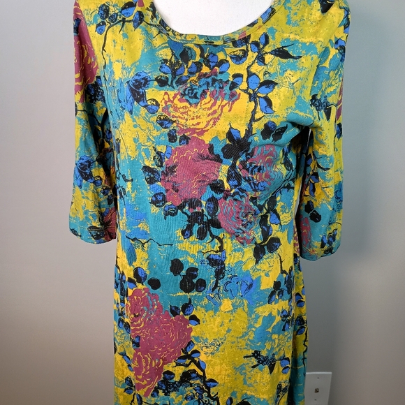 Peruvian Connection Zephirine M Boho Floral Cottagecore Fit & Flare Midi Dress - Picture 3 of 5